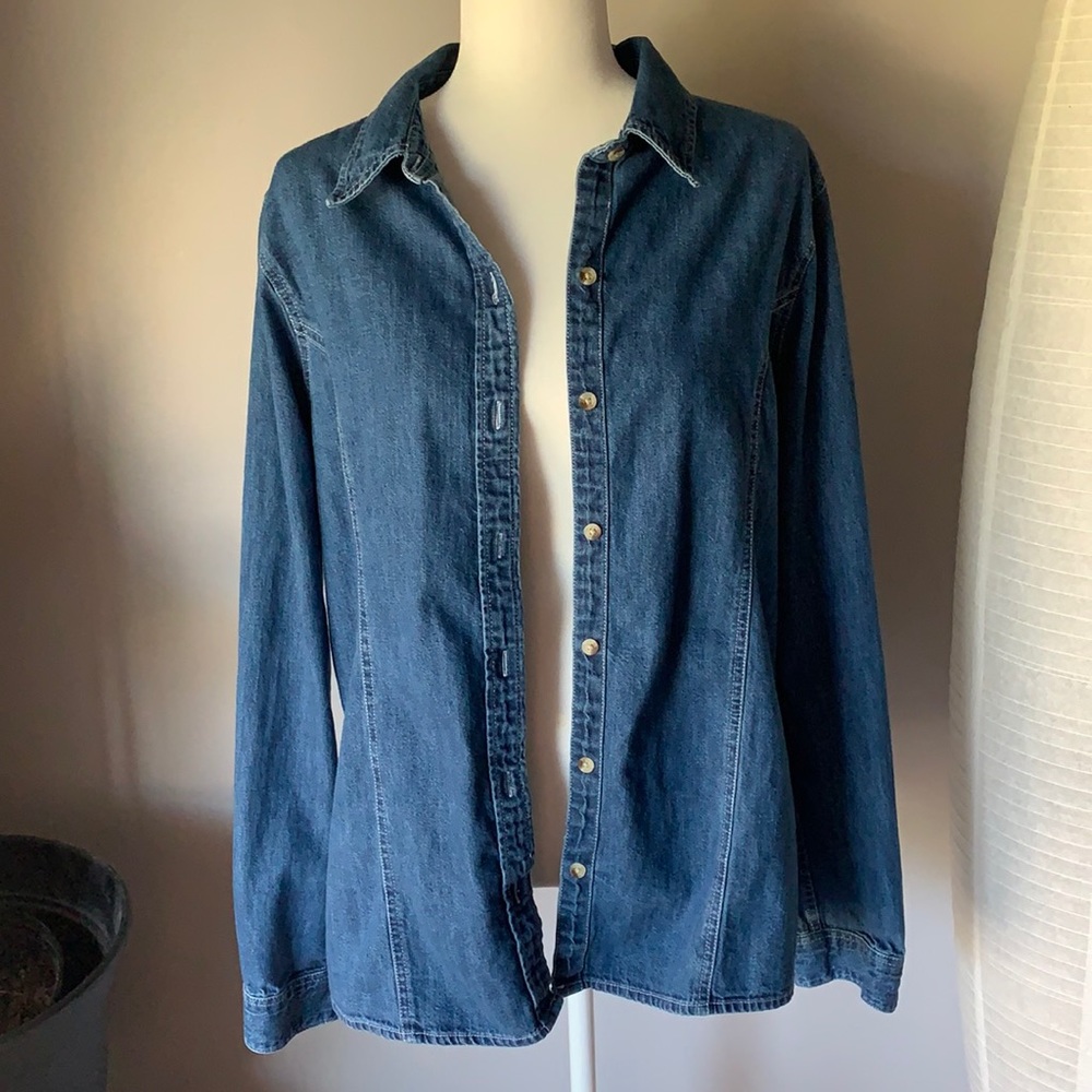 ASOS Women’s Denim Long Sleeve Button Down